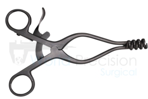 Rétracteur chirurgical manuel auto-serrant Weitlaner pour ORL, hôpital, clinique, classe I, 4x4 dents, acier inoxydable - WPS-BV-21 WORLD - Product Image 3