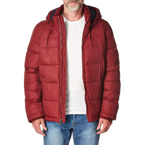 Veste Bomber d'Hiver Personnalisée pour Hommes, Tissu en Toile Épaisse, Style Casual, Capuche, Col Debout, Logo Avant, Veste Imperméable d'Extérieur - Product Image 1