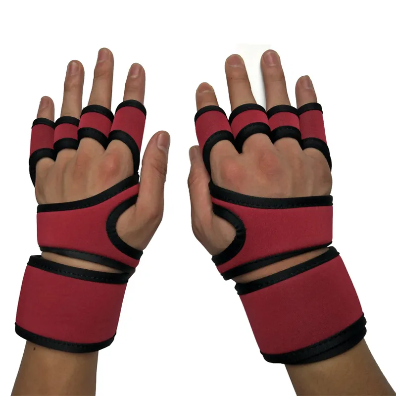 2023 Hot Sale Weight Lifting Gloves Half Finger Fitness Gym Gloves With Wrist Support For Men And Women