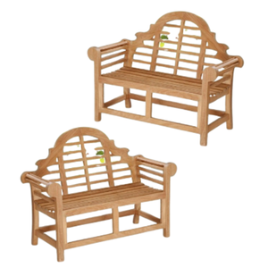 Banc de jardin Wembley en teck écologique de 120cm banc de patio en bois avec deux sièges pour meubles d'hôtels et de villas - Product Image 6