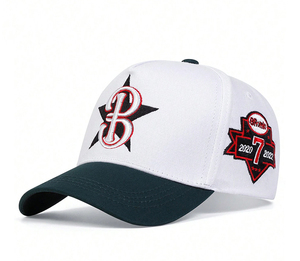 Gorra de béisbol de 5 paneles de sarga de algodón 100% al por mayor para deportes al aire libre gorra de béisbol personalizar 3D bordado logo papá sombrero - Product Image 6