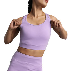 Soutien-gorge de sport pour femmes en polyester biologique soutien-gorge de fitness à quantité minimale de commande bas le plus vendu en gros soutien-gorge de sport personnalisé respirant - Product Image 3