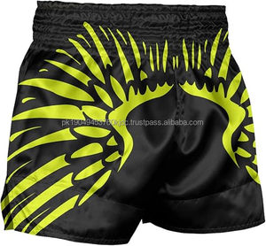 Pantalones cortos de boxeo de satén pesado personalizados XL para adultos, pantalones cortos de gimnasio con cintura elástica y logotipo, ropa de lucha por sublimación para adultos, Muay Thai - Product Image 1