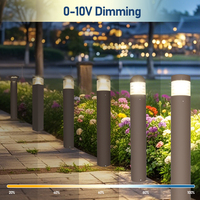 Lampadaires LED en aluminium étanches IP65 pour extérieur, directement de l'usine, pour l'éclairage des pelouses, des jardins et des allées.
