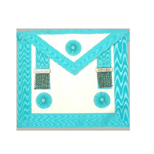 Thiết lập của 12 masonic Blue Lodge Cán Bộ Máy Thêu Tạp dề Scottish Nghi Thức Master Mason <span class=keywords><strong>handmade</strong></span> thêu Tạp dề masonic - Product Image 2