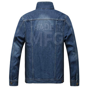 Factory Manufacture New Arrival High Street Style 100% Cotton <b>Long</b> Sleeve <b>Men</b> Jeans <b>Jacket</b> Customized Front Logo Wholesale - Product Image 2