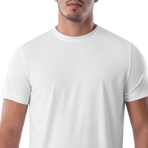 T-shirt en coton à col rond et manches courtes pour homme, coupe ajustée, de grande taille, entièrement sublimé - Product Image 5