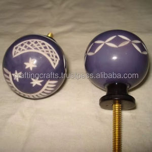 Poignée de porte moderne en résine faite à la main, style ange, demi-poignées pour poignées de placard, fabriquées en Inde, en vrac - Product Image 5