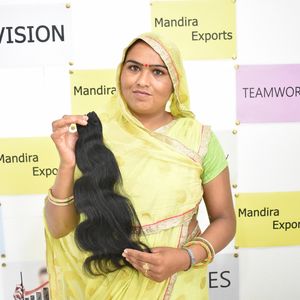 100% venta al por mayor barato Bodywave paquetes de pelo Natural que no se desprende proveedor crudo indio templo extensiones de cabello humano - Product Image 1