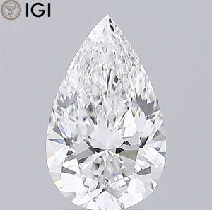 ได้รับการรับรอง IGI 1.70 ct. VVS2เพชร10.29มม. รูปลูกแพร์โตขึ้นในแล็บสีสันสดใสสำหรับวงแหวนของคุณ - Product Image 1