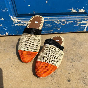 Vente en gros de pantoufles et sandales marocaines faites à la main en raphia, chaussures tissées écologiques pour femmes et hommes, commande en gros, fournisseur direct - Product Image 3