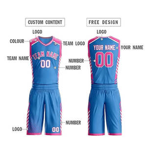เครื่องแบบบาสเก็ตบอลออกแบบได้ตามต้องการสไตล์ใหม่ - Product Image 5