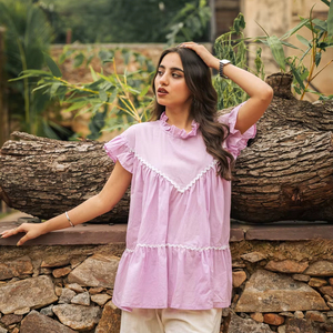 Nouveau Designer Femmes Vêtements Tendance Blouses chemises et hauts en tissu de coton Article élégant pour le printemps et l'été Tops Articles ensembles - Product Image 1