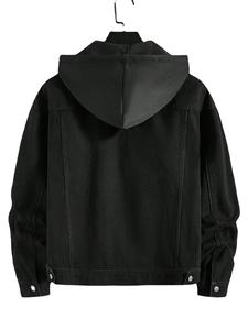 Denim Fashionable Men's Jackets with Full Customization Stand Collar Hooded Breathable Quick Dry for Outdoor Use 2026 - Product Image 3