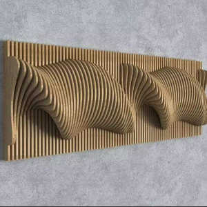 Art mural en bois paramétrique 3D de qualité supérieure, tête de lit Art Déco, design moderne fait à la main pour les célébrations et les événements d'anniversaire - Product Image 6