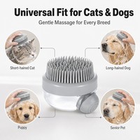 Accessoires pour animaux de compagnie en plastique écologiques, brosses de nettoyage, de massage et de bain multifonctionnelles portables pour chats et chiens, outils pour chats et chiens