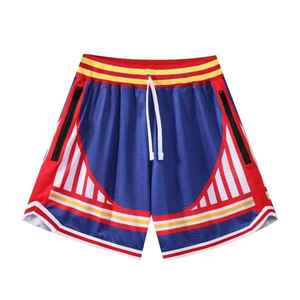 High Quality Custom 220 GSM Blank Plain Basketball Double <b>Layered</b> Shorts Summer Mesh Shorts Custom Graphic Streetwear Mesh Short - Product Image 2