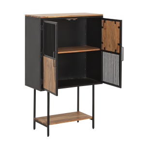 Buffet haut Mattia en bois d'acacia et métal - Product Image 2