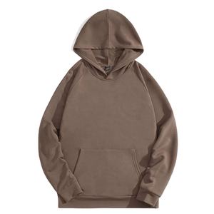 Sweat-shirts à capuche d'hiver pour hommes de haute qualité, grandes tailles, respirants, coupe régulière, 100 % coton molletonné, anti-boulochage, teinture unie - Product Image 1