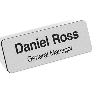 Etiquetas de <span class=keywords><strong>nombre</strong></span> de Metal personalizadas de la mejor calidad, insignias de botón de imán de neodimio, marcadores de tablero de personal permanente, servicios de procesamiento de soldadura cortada - Product Image 2