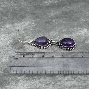 Amethyst Earrings 925 Sterling Silver Handmade Gemstone Earrings Jewelry Gift For Her Mother Elegant Amethyst Jewelry - Product Image 6