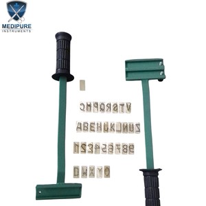 Hierro de Marcar Reutilizable de Aluminio para Animales, Alfabeto Occidental, Duradero, Resistente al Calor, Instrumentos Veterinarios para Identificación de Cerdos - Product Image 1