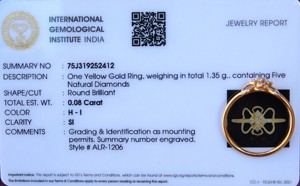 แหวนเพชรธรรมชาติที่ผ่านการรับรองจาก IGI ดีไซน์รูปทรงดอกไม้น้ำหนักเบาเรียบง่ายไร้กาลเวลาประกายของแท้ทำด้วยมือ - Product Image 5