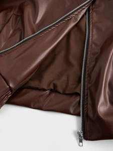 เสื้อแจ็คเก็ตหนังผู้ชาย ดีไซน์สไตล์มอเตอร์ไซค์ หนังแท้ ระบายอากาศได้ดี ปรับแต่งได้ อุ่นสบาย เหมาะสำหรับฤดูหนาว แฟชั่นเสื้อคลุม - Product Image 5