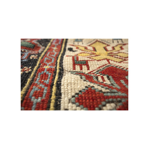 Kiaan Paem-1542 Geometric Abstract Wool Rug Hand Knotted for Entryway Living Room and <b>Hallway</b> Rectangular Home Decor - Product Image 3