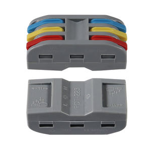 Borne de raccordement rapide 3 entrées 3 sorties, orange-gris, en cuivre étamé, à sertir, pour câblage rapide – Meilleure vente - Product Image 6