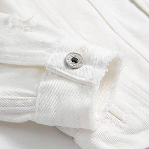 Las chaquetas más vendidas para hombre con mangas largas Cómodo cierre de botones Ropa de invierno Chaquetas de mezclilla - Product Image 6