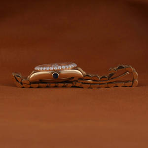 Luxury Gold diamond <b>Watch</b> for <b>Women</b> Pink Dial Iced out Bezel Stainless Steel Jubliee <b>Bracelet</b> Elegant Fashion <b>Watch</b> Wristwatch - Product Image 5