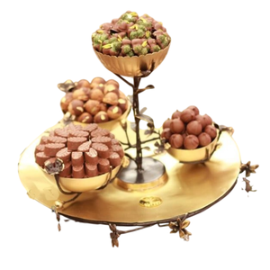 Admirable Design Table Top <b>Chocolate</b> Serving Bowl Attractive Branch Leaves Design <b>Chocolate</b> Bowls Platter For <b>Wedding</b> Usage - Product Image 1