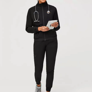 Veste de gommage médical confortable pour une utilisation professionnelle toute la journée dans les cliniques hospitalières et les établissements de santé - Product Image 5