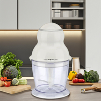 Robot culinaire électrique miniature de haute qualité 400W, plastique écologique, haute efficacité, capacité de 650 ml, portable, hachage, usage domestique