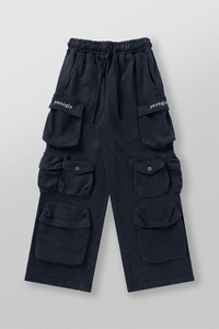 กางเกงสตรีทแวร์ทรงขาบานหลวมๆ ดีไซน์เองได้ ทรงหลวมสำหรับผู้ชาย ผ้าหนา ทรงบ็อกซี่ ล้างสีแบบแอซิดวอช - Product Image 5