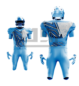 Uniforme de Fútbol Americano Personalizado, Conjunto de Jersey y Pantalones Sublimados, Transpirable, de Secado Rápido, Antibacteriano, Unisex, Manga Corta, para Equipo - Product Image 4