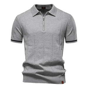 Polo de secado rápido de alta calidad para hombre, patrón sólido bordado impreso en polos de poliéster lisos - Product Image 3