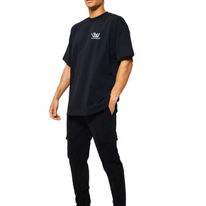 Conjunto de camiseta y pantalones de verano con servicio OEM para hombre Conjunto de camiseta y pantalones de algodón - Product Image 1