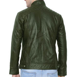 Chaqueta de Cuero para Hombre, Nueva Llegada 2026, Alta Calidad, con MOQ Bajo, Chaqueta de Cuero Teñido a la Moda - Product Image 3