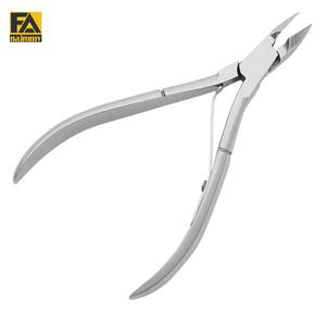 Pinzas para uñas para cutículas, pinzas para uñas profesionales de acero inoxidable de un solo resorte, superventas al por mayor - Product Image 1