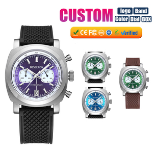 Reloj de Cuarzo Cronógrafo para Hombre, Tres Subesferas, Acero Inoxidable, Marca Privada, Manecillas Luminosas, Reloj Deportivo de Pulsera, Reloj Personalizado para Hombre - Product Image 2