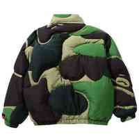 Blouson bomber matelassé réversible pour homme, imperméable et respirant, avec patchwork, fermeture éclair, rayures, grandes tailles, pour usage extérieur, produit OEM