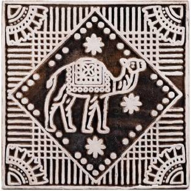 Handmade Wooden Blocks Printing Henna Craft