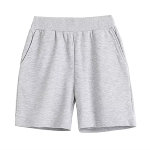 Vente en gros de shorts pour garçons en coton éponge 100% vierge taille courte avec cordon de serrage personnalisé Shorts de gymnastique respirants Shorts en coton - Product Image 1