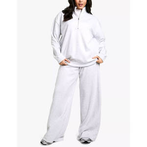 New Arrival Winter Oversized 100% Cotton Fleece Sweatpants <b>Trousers</b> Best Quality <b>Baggy</b> Flare <b>Trouser</b> - Product Image 4