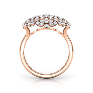 Anillo de diamantes de malla floreada - Product Image 3