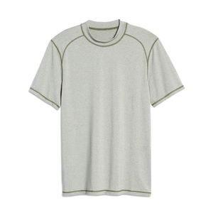 Camisetas de manga corta con cuello redondo de algodón 100% de alta calidad para hombre, camisetas antiarrugas con estilo regular altamente transpirables - Product Image 5