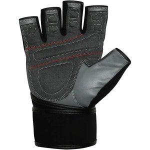 Guantes de Gimnasio de Neopreno y Cuero de Alta Calidad con Soporte para Muñeca para Hombres y Mujeres, Hechos en Pakistán, Guantes de Entrenamiento y Ejercicio - Product Image 6