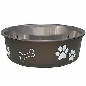Design fantastique bol pour chien et chat en acier inoxydable distributeur d'eau d'alimentation bol de nourriture rond idéal pour les fournitures et l'alimentation des animaux de compagnie - Product Image 1